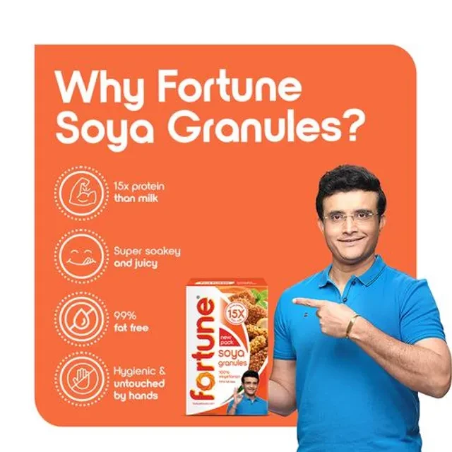 Fortune Fortune Soya Granules, 15x more protein than milk, 200 g-3.webp
